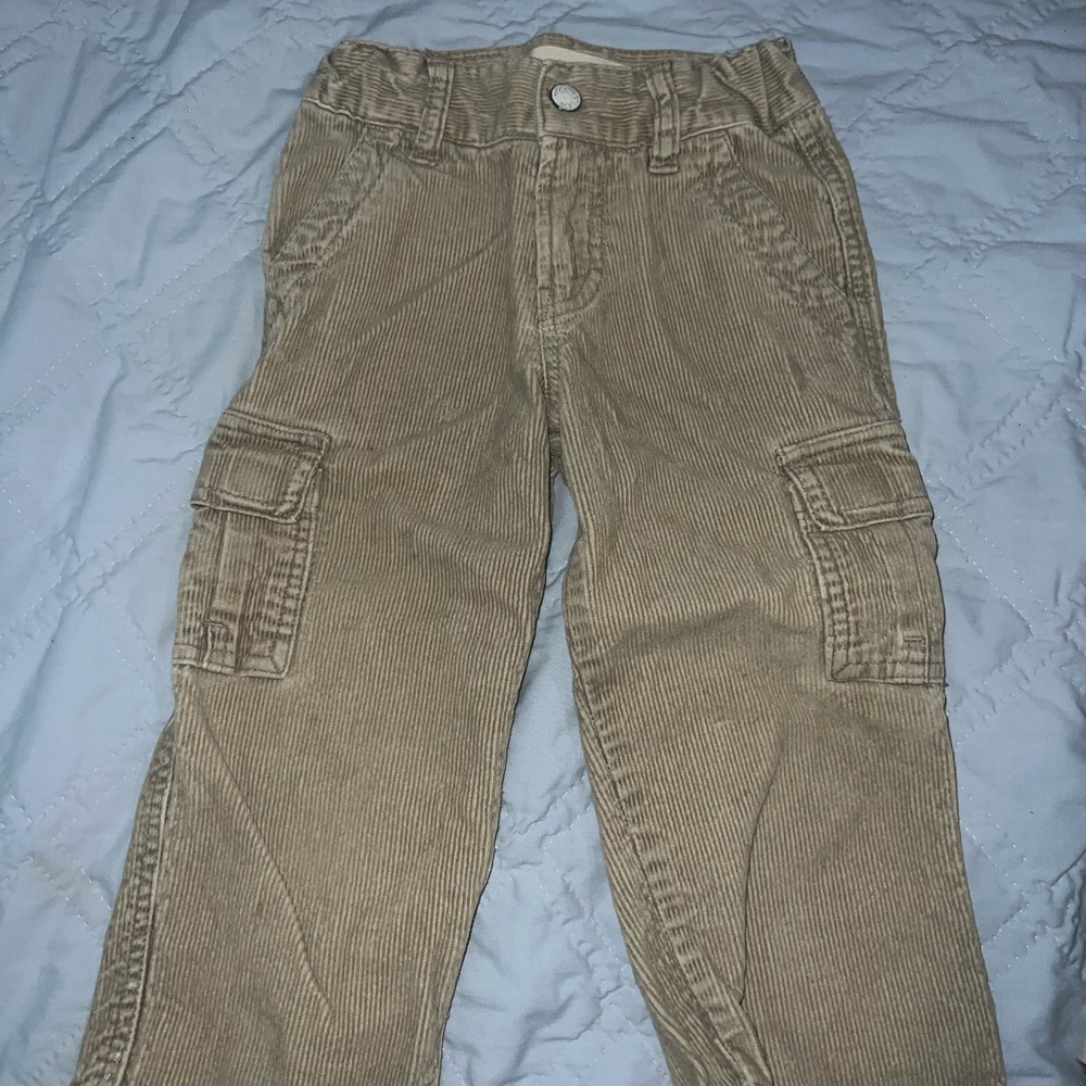 Kids Tan Cargo Pants